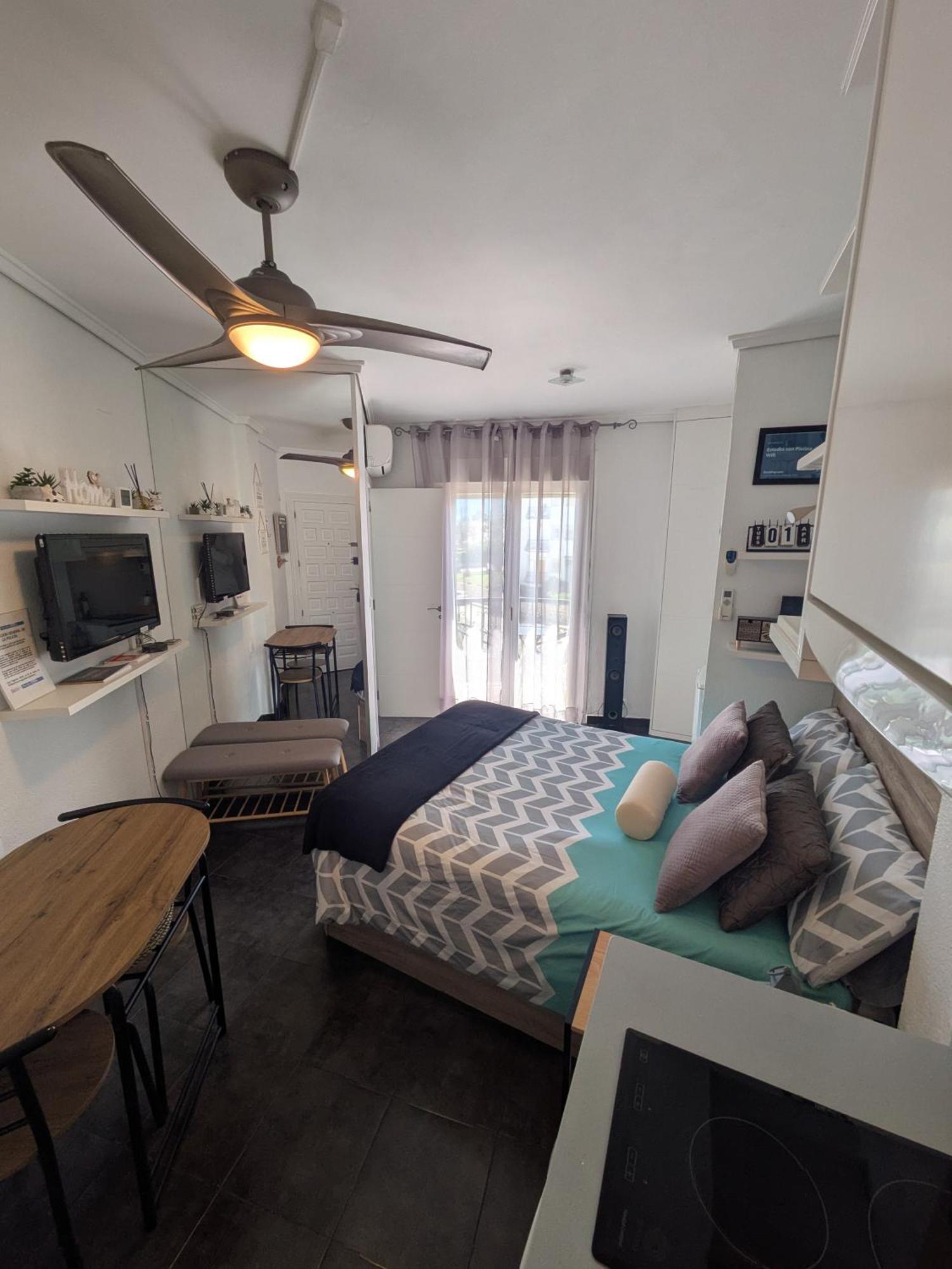 Estudio Con Piscina, Playa Y Wifi Дения Екстериор снимка